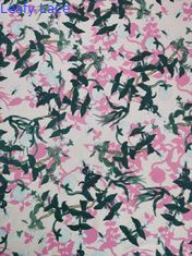 100% Mesh Printed Lace Fabric molle di nylon per lo spostamento della stampa della maglia di Tulle della gonna
