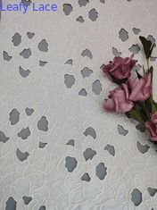 Tulle Mesh Printed Lace Fabric Black ha frantumato liberamente l'azo d'affollamento bianco