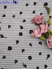 Il fiore Tulle si è affollato Mesh Fabric Mesh con l'affollamento della progettazione