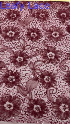 New Collection Luxary Elegant And Durable Flower Sequin Lace Fabric For Wedding And Birthday Occasions