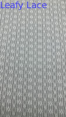 Leafy White Lace Embroidered Fabric New Collection Baroque Floral Patterns For Regal And Romantic Sweet Gowns