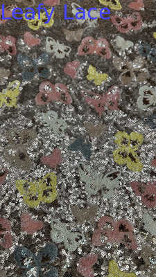 Sequin Embroideded Lace Fabric Elegant Mesh From Factory to Your Fashion Line