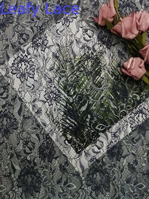 Two Tone French Chantilly Lace Fabric