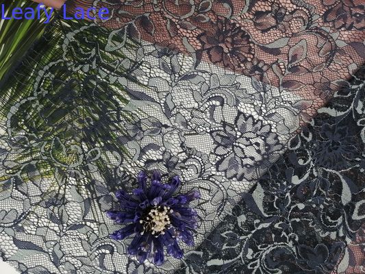 Two Tone French Chantilly Lace Fabric