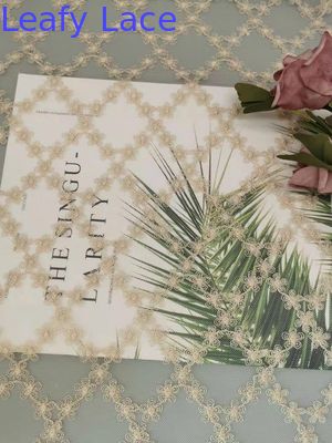 Tulle Embroidery Metallic Lace Fabric Evening Dress Fabric