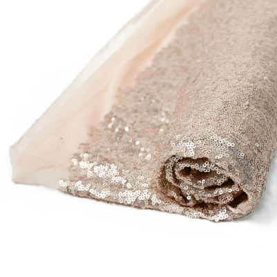 125cm Glitter Sparkly Sequin Embroidered Fabric For Party Dress