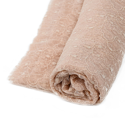 58 Inch Width Floral Corded Lingerie Lace Fabric Embroidery Knitted