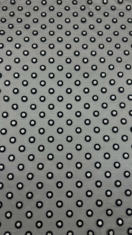 Tulle Diamond Mesh Lace Fabric Customized Design for Elegant Leafy Party For Gowns