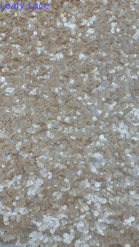 Sequin Embroidered Fabric Shinne Colorful Design Customized Party And Wedding for Ladies