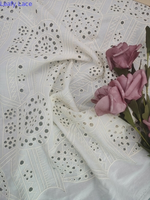 pizzo netto nuziale di Tulle del tessuto ricamato dello zecchino di 125cm da frondoso