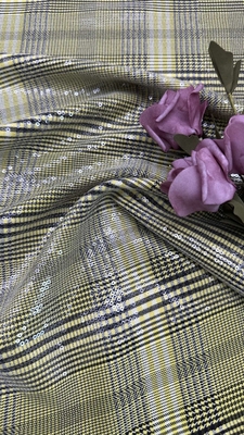 Il multi zecchino di colore del ODM ha ricamato il tessuto Mesh For Evening Dress