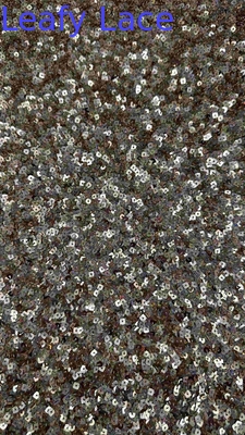 50 pollici colore marrone di alta qualità squadrato luccicante biancheria da sera ricamo rete ricamo pizzo vestito tessuto per abito da sera