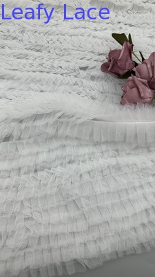 Nuova collezione lussuosa, elegante e resistente, tessuto a maglia, rughe, pizzo, per matrimoni e compleanni.