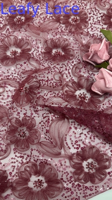 Nuova collezione lussuosa elegante e durevole stoffa di pizzo da fiore per matrimoni e compleanni