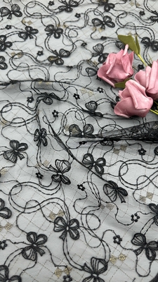 Per le signore lussuoso panno da fiore ricamo tessuto pizzo tessuto per matrimoni e compleanni occasioni