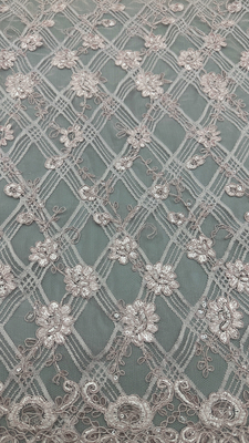 Nuovo ricamo a foglia Fiore lussuoso 100% a maglia Ricamo tessuto pizzo tessuto matrimonio occasioni di compleanno