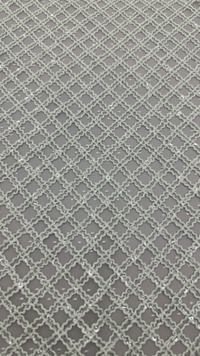 Ricamo a piastrelle di foglie durevole ed elegante ricamo a maglia lussuoso tessuto di pizzo tessuto di matrimonio occasioni di compleanno tessuto a piastrelle di pacco