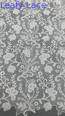 Ricamo Tessuto di pizzo 100% cotone Luxury Party Style Laser Breathe Tessuto ricamato