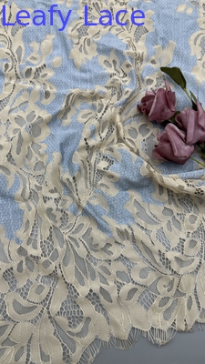 100% cotone ricamo tessuto di pizzo respirare tessuto di pizzo versatile e durevole