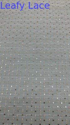 Seuqin tessuto ricamato Lusiate Sequin ricamato tessuto pizzo foglia lusso occasione tessuto matrimonio