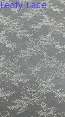 Stoffa di ricamo a foglia di pacco elegante e rilassante Stoffa di pizzo ricamata occasione sera Stoffa di lusso
