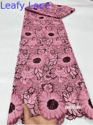 Ricamo tessuto di pizzo Leser pizzo francese Vintage pizzo tessuto di lusso maglia Tulle per la nuova collezione