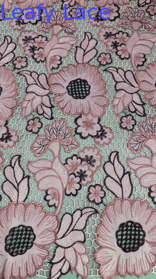 Ricamo tessuto di pizzo Leser pizzo francese Vintage pizzo tessuto di lusso maglia Tulle per la nuova collezione