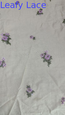 Tessuto di pizzo a perline di fiori ricamato a maglia di pizzo di pizzo Respirare tessuto occasione abbigliamento tessuto di compleanno