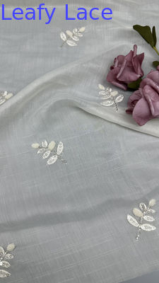Nuovo arrivo tessuto di maglia di Tulle Respira tessuto di pizzo di crochet tessuto di foglie di pacco