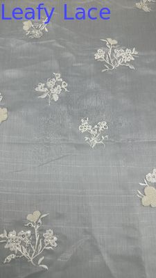 Tessuto a maglia di tulle floreale di alta qualità Respirare a maglia di pizzo Tessuto a foglia di sequin