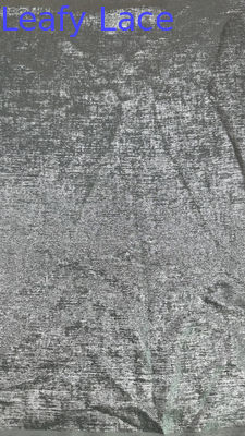 Illuminazione di tessuto di merletto di maglia di tulle 100% poliestere tessuto di merletto di maglia di foglie