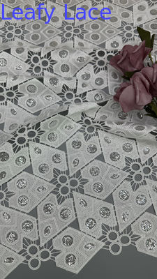 Scavo di pizzo ricamato tessuto metallico di pizzo tessuto nuove collezioni modello per abito fashion design