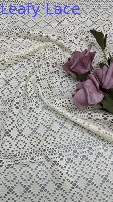 Tessuti ricamati in cotone a maglia per abiti di nuova collezione