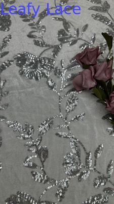 Lacci di pacco a foglia con legganza sparsa incontra pacchi di pacco a luce sottile Emour tessile per abiti personalizzati di alta moda