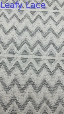 Lusso Bianco Pizzo Ondulato Effetto Dentellato per Abiti da Sposa da Sera Artistici