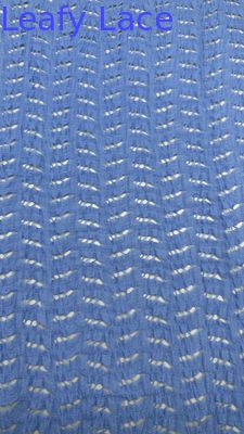 Effetto traforato in rete blu pizzo di alta qualità per abiti da sera artistici da sposa