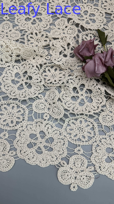 Tessuto di poliestere a spillo a spillo di cotone per abiti da sposa