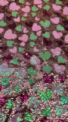 3D Floral Sequin Pane Tissu ricamato lussuoso di alta qualità per abiti da festa abiti