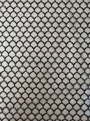 Poliestere nero Tulle Mesh Fabric