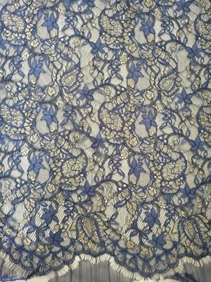 Tessuto metallico del pizzo di Lurex della marina