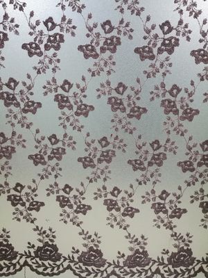 Rosa a 49 pollici 3D Tulle molle floreale Mesh Fabric