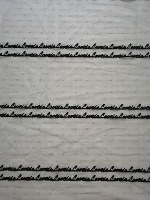 La lettera nera Tulle del tessuto domestico si è affollata Mesh Fabric