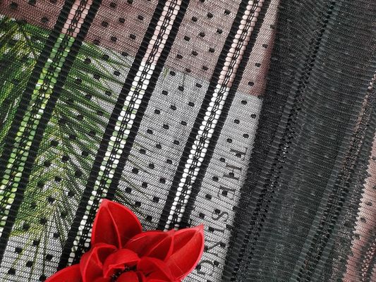 100 yarde del poliestere 100% che pieghetta Mesh Dot Lace Fabric