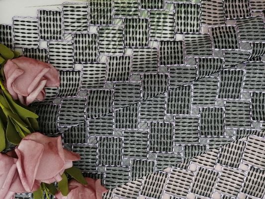 Vestito dalla bambina 100 yarde di Tulle Mesh Geometric Embroidered Lace Fabric