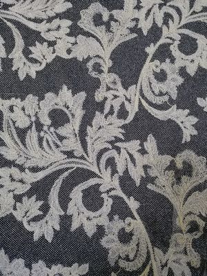 Tulle Lurex Mesh Fabric Ivory Lace Fabric metallico per il vestito da sposa