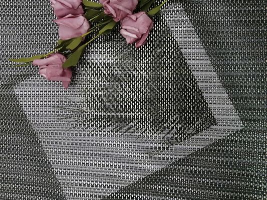 Tulle pieghettata sventa il vestito nero stampato da Mesh Fabric For Lady Evening di scintillio