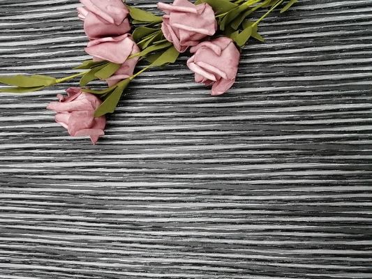 Partito 100 yarde di Lurex metallico nero Mesh Pleated Lace Fabric