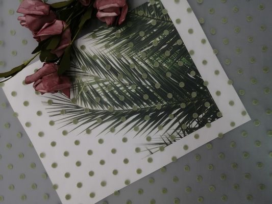 Polka verde Dot Tulle Flocked Mesh Fabric di scintillio per la bambina