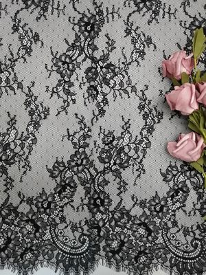 Tessuto di nylon del pizzo del fiore di 100%