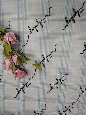 Il modello della lettera dell'OEM si è affollato Mesh Fabric Printed Tulle Lace